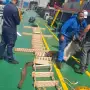 Supplying Ladder On Board MV Al Jabriya at Dar es Salaam Port